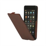 Кожаный чехол Arle флип для Samsung i9100 Galaxy S 2 (коричневый)